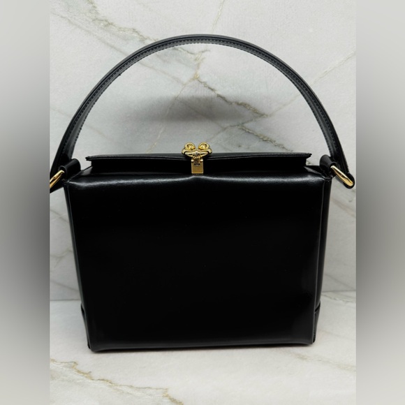 Vintage Gucci Black Calf Leather Shoulder Bag - Picture 3 of 15